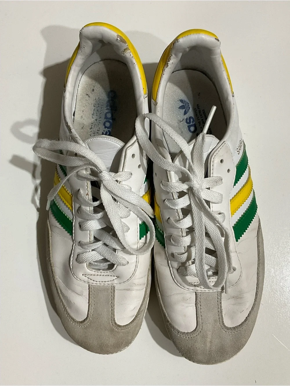 Adidas OG Samba Brazil World Cup Green / Yellow Sneakers Men's US 7